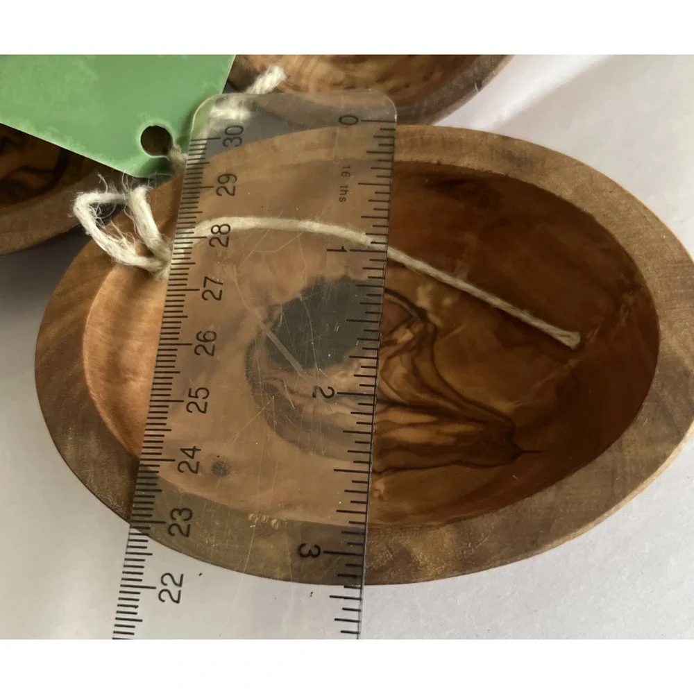 Arte Legno Olive Wood Dipping Bowls Set Of 3 Product of Italy. E154